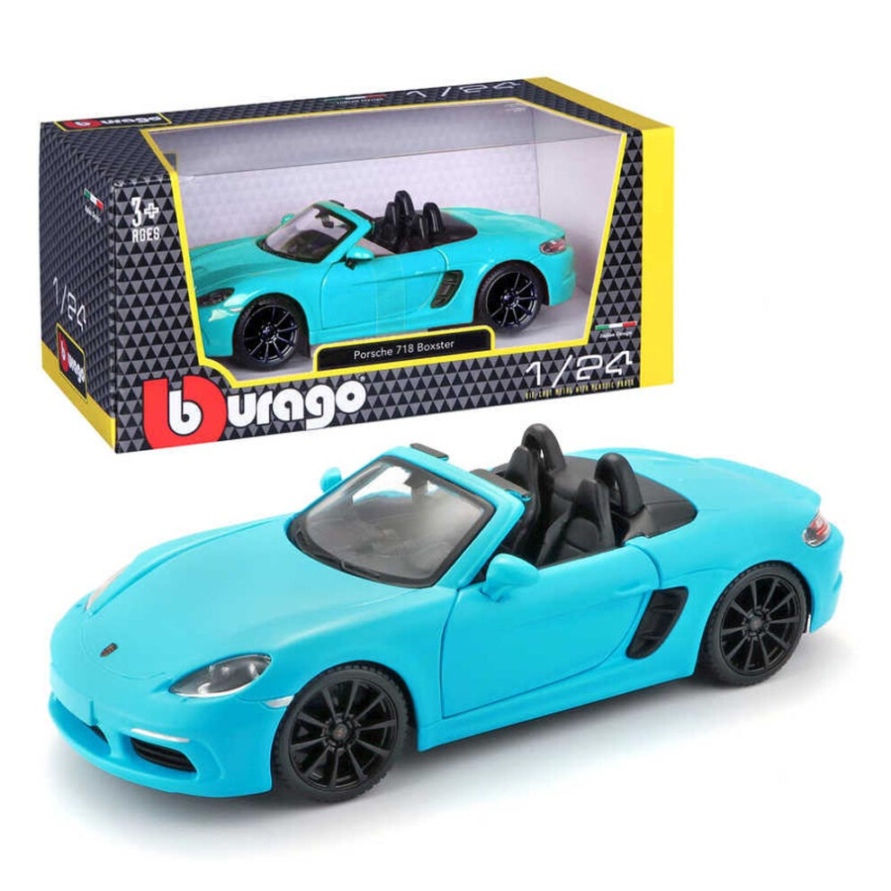Photos - Toy Car Bburago Porsche Boxster 718 Diecast Model Car - Board Game 21087B 