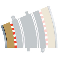 Scalextric Track - Radius 3 Inner Border/Bar 22.5o