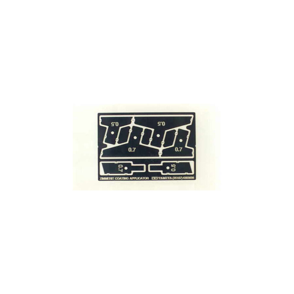 Tamiya 300035187 – 1: 35 WWII – Zimmerit Scrapers Set Fotoätz