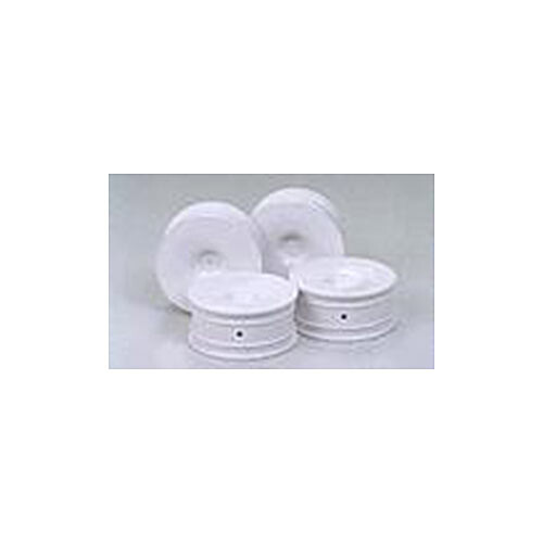 Tamiya TAMIYA 53473 Medium-Narrow White Dish Wheels (Offset +2) (TRF417/TRF418/TRF419)