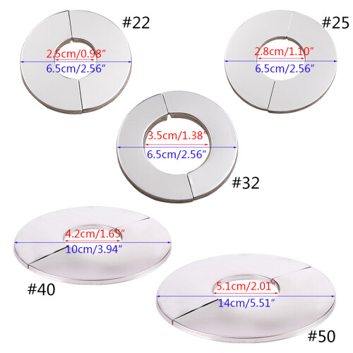 Rvs Split Ronde Rozet Plaat Muur Split Flens voor-65x24mm 1