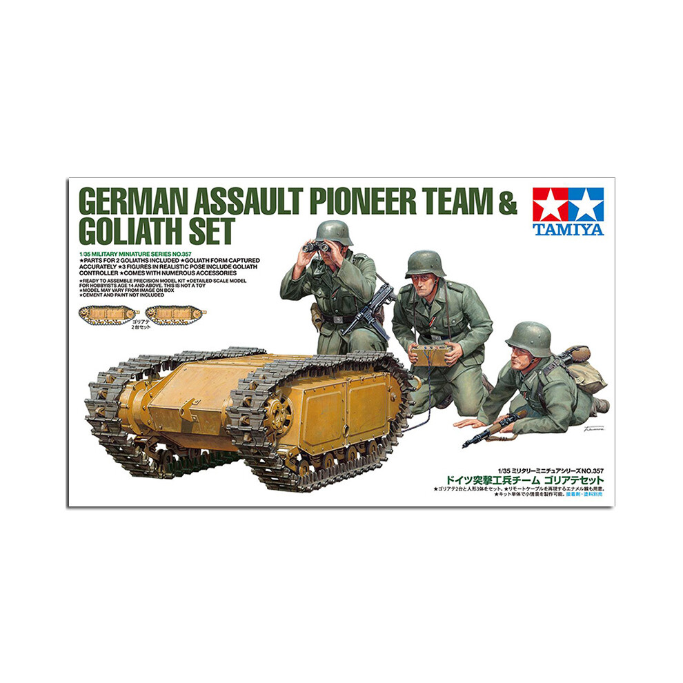 Tamiya 1: 35 German Pioneers & Goliath 300035357 Set (3 + 2)