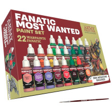 The Army Painter Warpaints Fanatic Most Wanted Set (22 Acrylic Paints) - Tabletop Miniatures Wargame