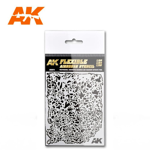 1/20 1/24 1/35 Flexible Airbrush Stencil AK Interactive AK9079