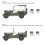 1/24 scale WWII Willy's Jeep MB 80th Anniversary model kit 3