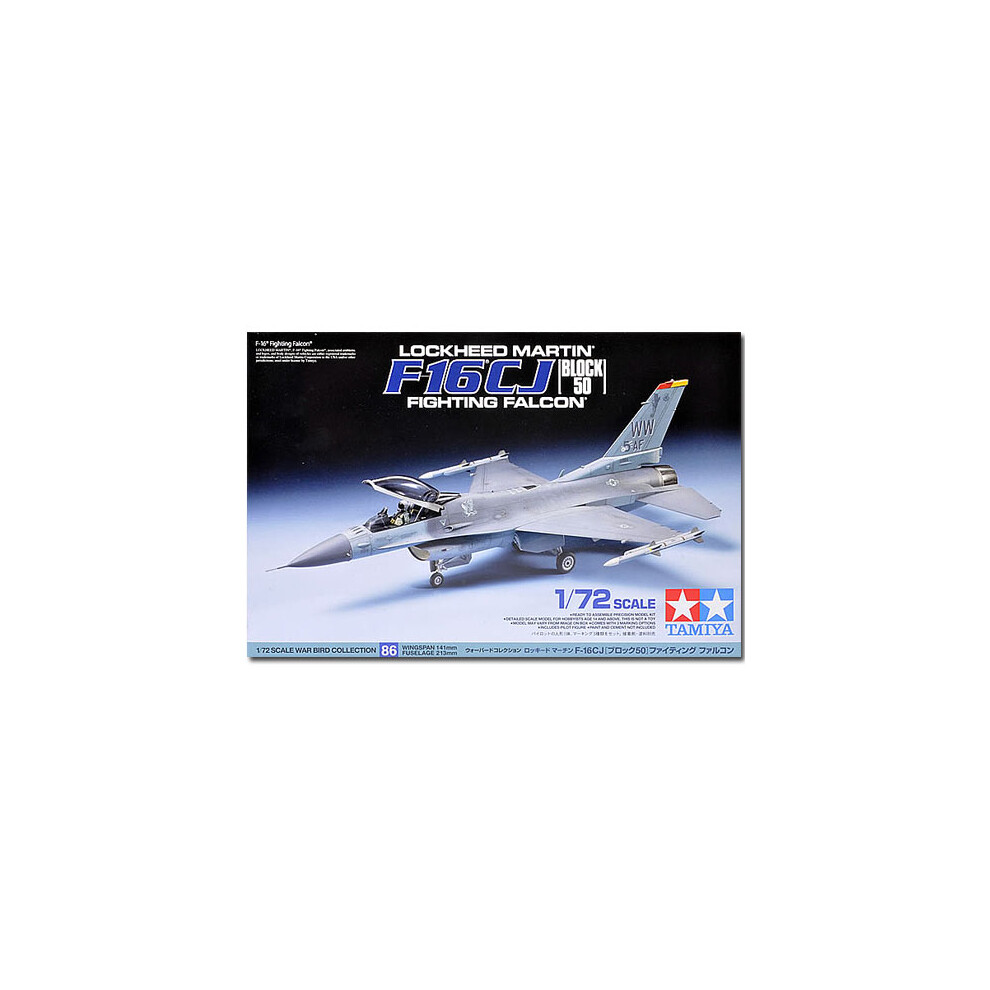 F-16CJ Fighting Falcon - 1/72 Aircraft Model Kit - Tamiya 60786