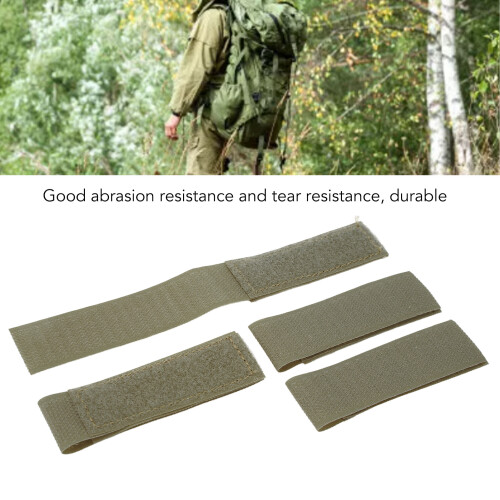 4Pcs OD Green Nylon Hook and Loop Molle Pads for Vests and Backpacks 2