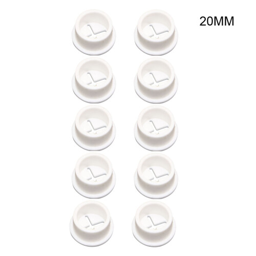 Œillets en caoutchouc, 10 pièces, cordon de câble en-20mm Blanc