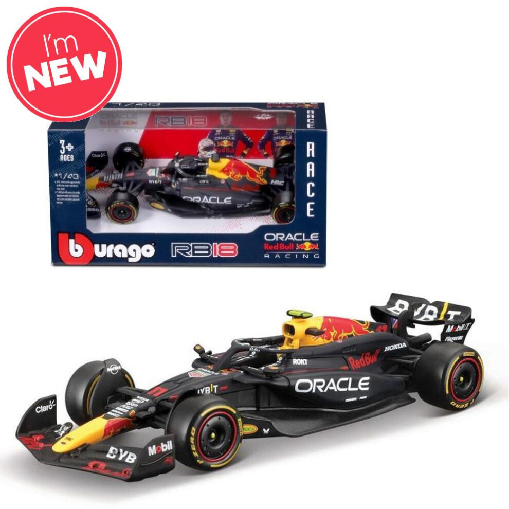 Bburago F1 Bull Racing Rb20 2024 Verstappen #1 1:43 Diecast Model B18-38174V Red