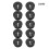 10 Pcs Flexible Wire Rubber Grommets Rubber Cable-20mm Black 1