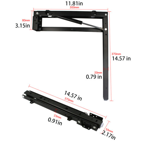 2 Pcs Conceal Shoe Changing Stool Bracket for Shoe 2