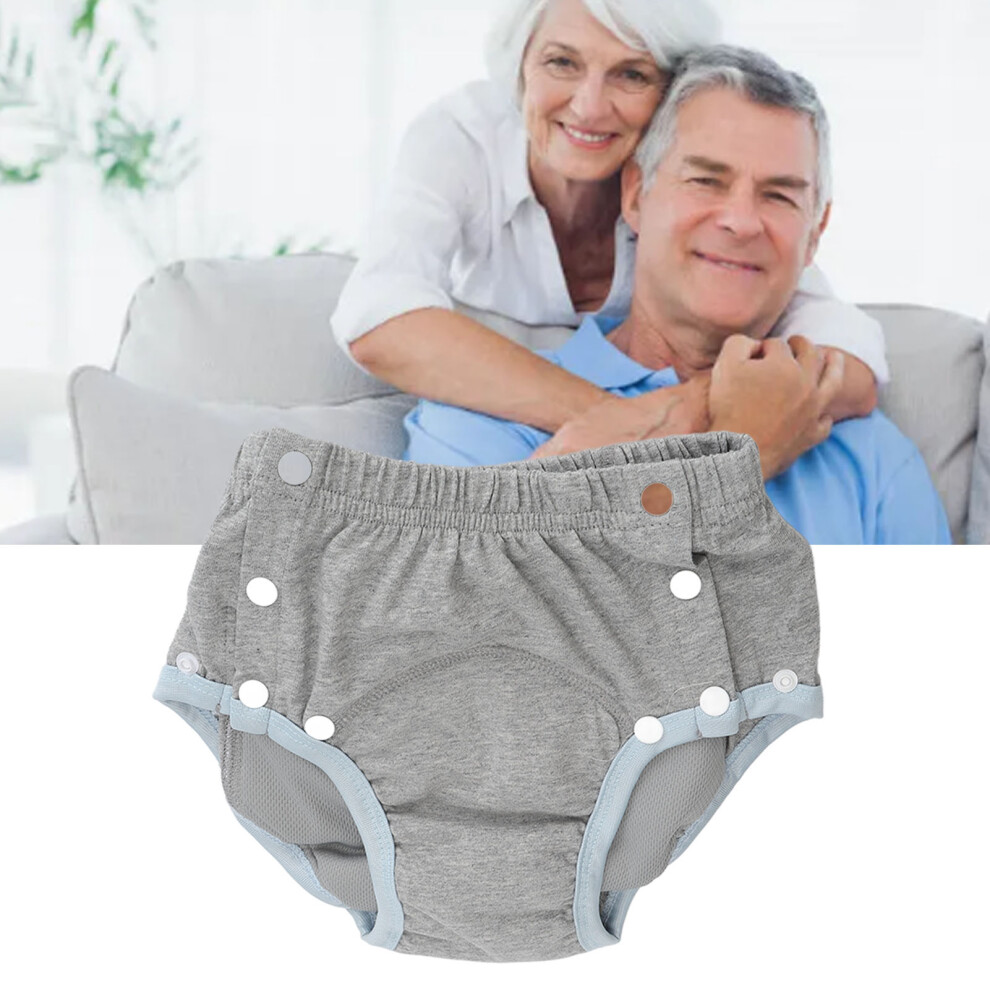 Cotton Adult Incontinence Nappies Washable Leak Proof Underwear for Seniors