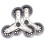 Stair Climbing Trolley Casters Suitcase Rollers PU Trolley-B 1