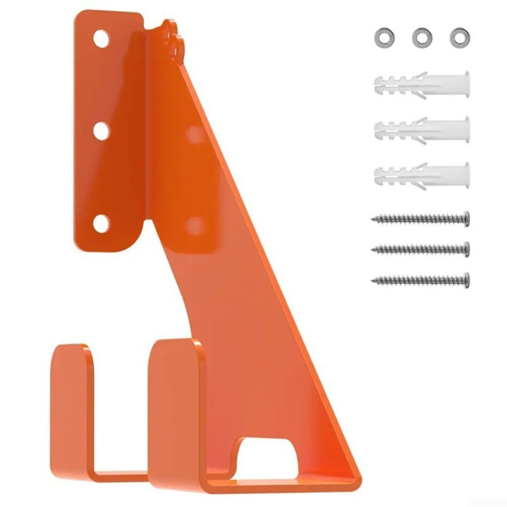 Heavy Duty Chainsaw Wall Mount Storage Rack With Dual Hooks For Garage Power Tools Organization 9382693620828