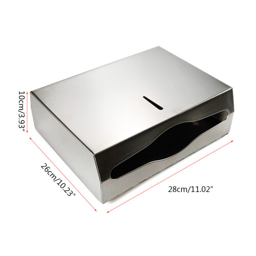 Wall-Mounted Paper Towel Dispenser Brushed Finish-Silver 1