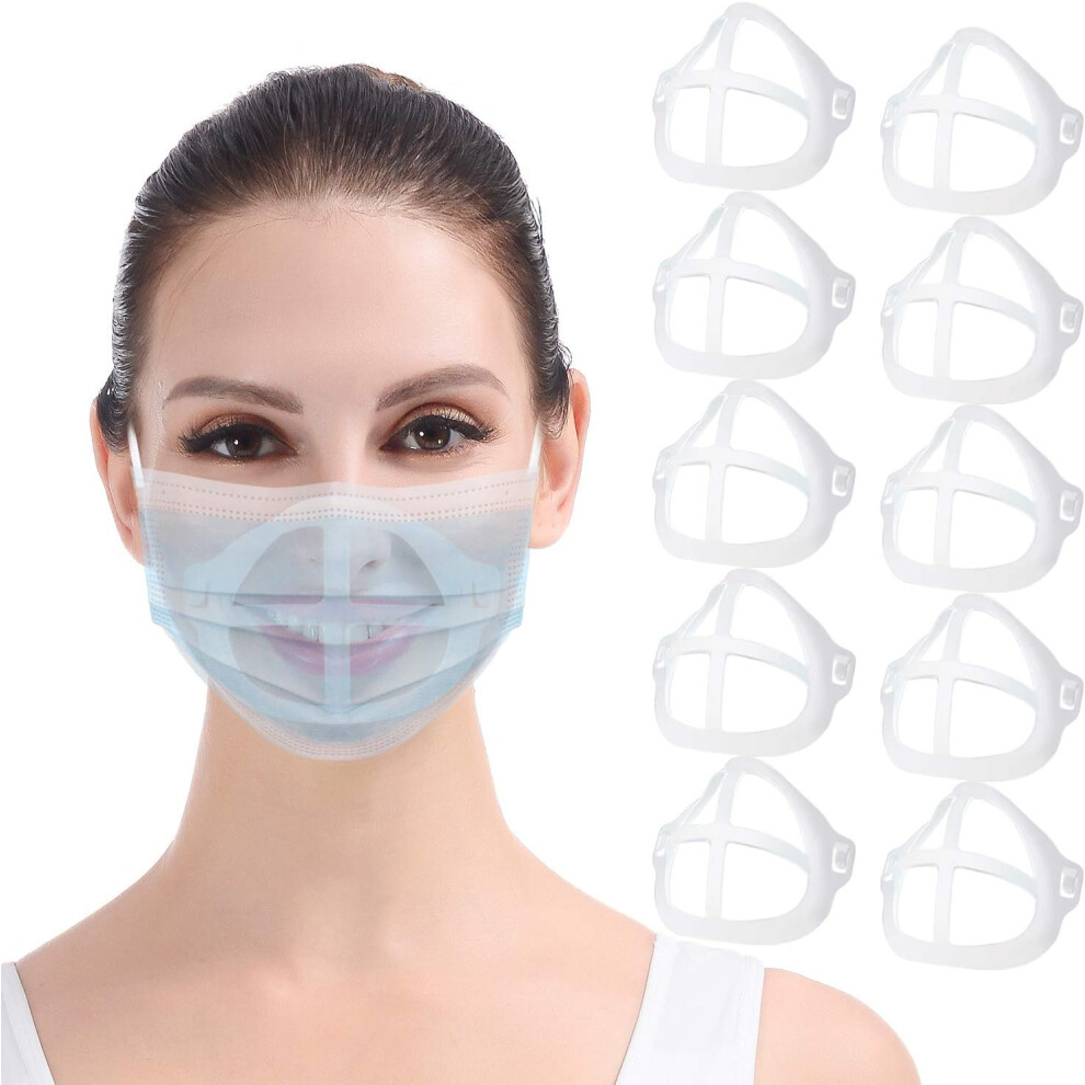 3D Mask Bracket For Enhanced Breathing, Silicone Face Mask Insert With Washable Reusable Design For Daily Use, Comfortable Mask Wearing, Nose Bridge S 9468298655844