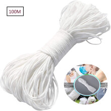 Cordino elastico per la creazione di gioielli, materiale di alta qualità, cordino elastico rotondo da 3 mm x 100 m, garantisce una lunga durata,