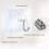 Waterproof Adhesive Wall Hooks, Stainless Steel Reusable, Multi-functional, Smooth Surface Application, Transparent Design, Decorative, Easy Installat 3