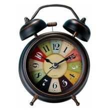Charming European Retro Style Alarm Clock, Portable Miniature, Loud Alarm Sound Ensures You Wont Oversleep, Ideal Gift For Children Teens Seniors, Bat