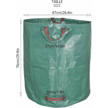 Container voor tuinafval, grote polypropyleen afvalzakken voor bladeren en gras, herbruikbare oplossingen voor het opruimen van gazonafval,