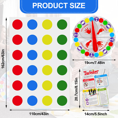 Παιχνίδι Twister για παιχνίδια πάρτι, φουσκωτή εξωτερική προσαρμογή παιχνιδιού 1