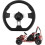 Ανθεκτικό τιμόνι Kart 270 χιλ., Τρίκτινο τιμόνι γενικής χρήσης για οχήματα εκτός 4