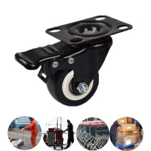 4 Stück robuste PU-Laufrolle, Trolley-Rolle, 3,8 cm, 5,1 cm,-A 3