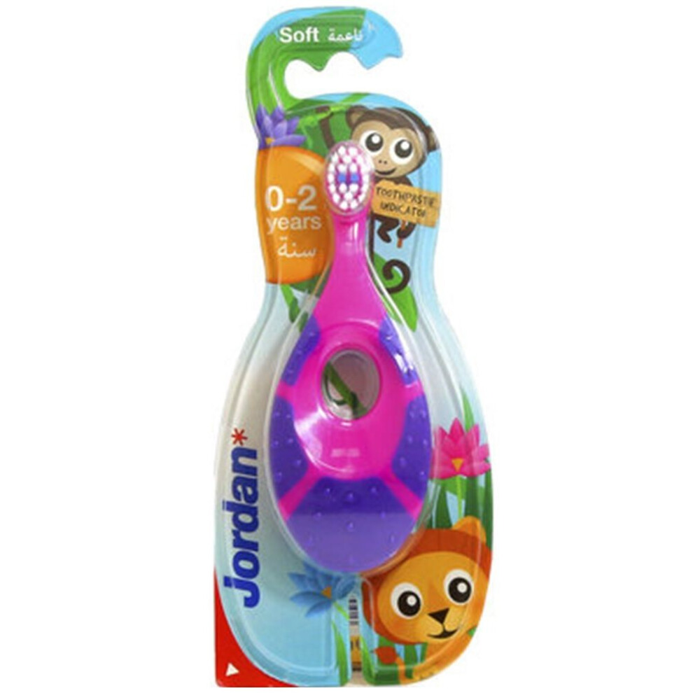 Jordan Step 1 Infant Baby Toothbrush With Teething Ring 0-2 Years