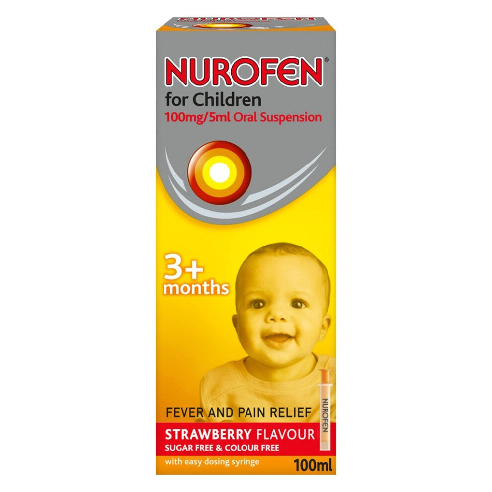 Ibuprofen Strawberry Suspension | Fast Relief  | Kids' Fever & Pain