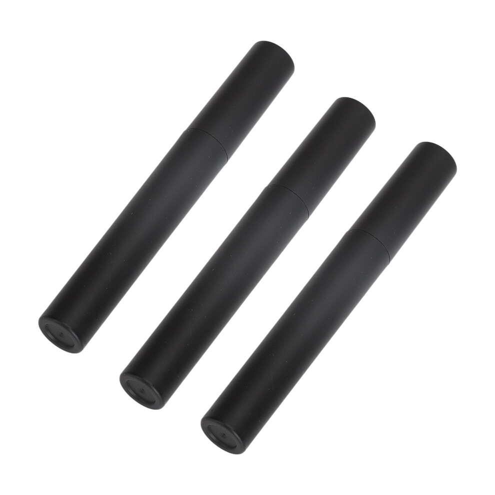 Black 10Pcs 4Ml Refillable Mascara Tubes Portable Eyelash Containers For Travel