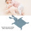 Baby Blue Double Layer Yarn Security Blanket - Soft Absorbent Toy 4
