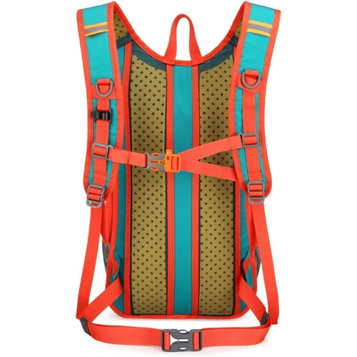 Cycling Backpack Waterproof Lightweight Hydration Pack for Running Hiking with Storage Orange 1