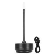 Cordless Metal Desk Lamp Touch Sensor Control Table Lamp For Bedroom, Modern Design Rechargeable Battery Powered Lamp With Anti Slip Base And Soft