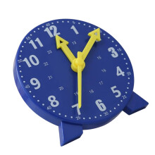 Blue Teaching Aid Clock Toy for Kids Learning Model Elementary School