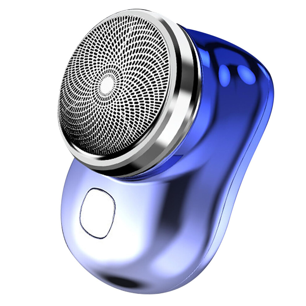 Electric Shaver for Men USB Rechargeable Wet and Dry Mini Travel Razor with Speed Motor Blue