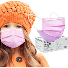 Disposable Face Mask with 3 Protective Layers, Breathable Rose Printed Face Cover for General Use in Office, Laboratory, Restaurants & Stores, Non-Wov