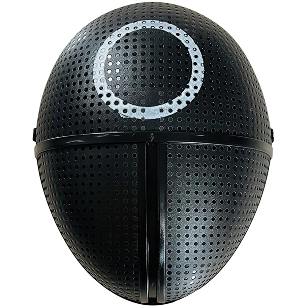 Geometric Mask Design Halloween Costume Prop Lightweight Plastic Construction For Cosplay Party Roleplay Mask Themed Event Accessory