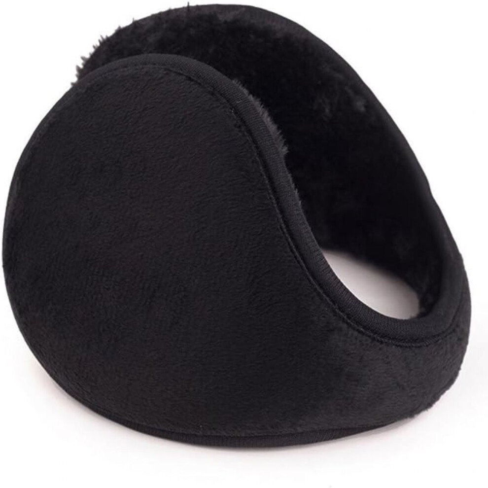 Winter Ear Warmers with Behind The Head Design, Warm And Windproof Plush Faux Fur Ear Muffs for Cold Weather Protection, Fashionable Neck Wear Earmuff