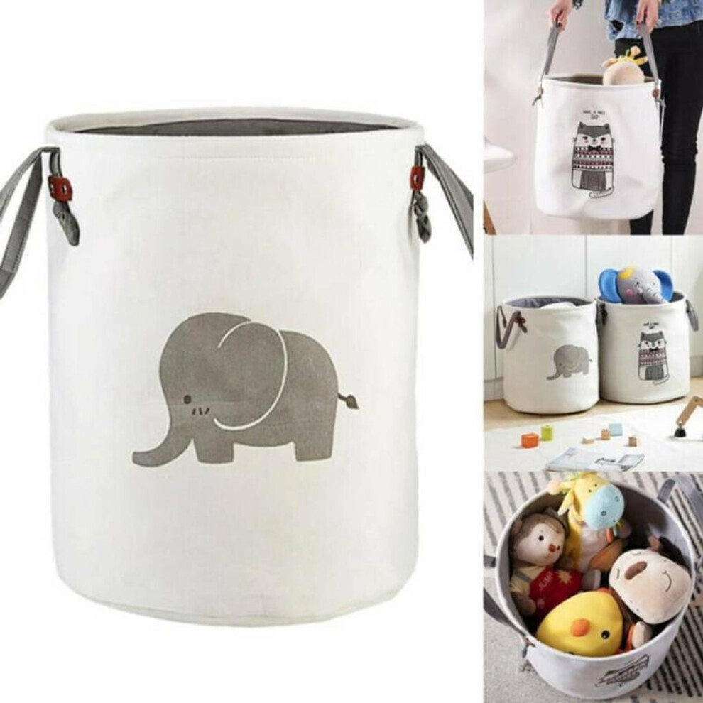 Enhanced Home Organization, Canvas Fabric Laundry Basket With Collapsible Organizer, Decorative Baskets Ideal For Nursery And Portable Bins Solution