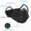Outdoor Activity Mask with Ergonomic Design, Dual One-Way Exhalation Valve for Efficient Ventilation, Replaceable Filter with Activated Carbon Technol 2