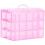 Transparent Plastic Design For Easy Visibility, Customizable Spaces With Adjustable Compartments Stackable Storage Organizer, Durable High-Quality Mat 1