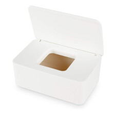 Wipes Dispenser with Clear Indicator Window, Non-Slip Feet Moist Wipes Container for Household and Office Use, Easy Access Design