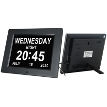 Digital Memory Aid Clock, Clear Time Display for Easy Reading, Multi-Function Alarms for Daily Management, 8 Inch Extra Large Screen Display with Auto