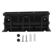 Organizador de cepillos de dientes de pared innovador, diseño que ahorra espacio para la ducha, organizador de baño de acero inoxidable compatible
