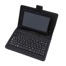 Efficiënte transformatie: Universeel toetsenbord in laptopstijl met verstelbare klemmen voor tablets met universeel ontwerp.