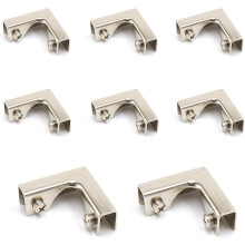Aluminium Alloy Glass Support Brackets for 8-12mm Glass, Glass Fixing Clamp with Easy Installation and Anti-Rusty Protection, Corner Braces for