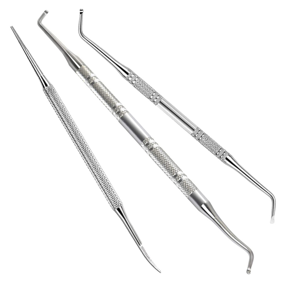 Ingrown Toenail Corrector Pedicure Tools Kit, Surgical Stainless Steel Pain Relief Accessories Safe Nail Cleaning, Under Sidewall Cleaner for Home