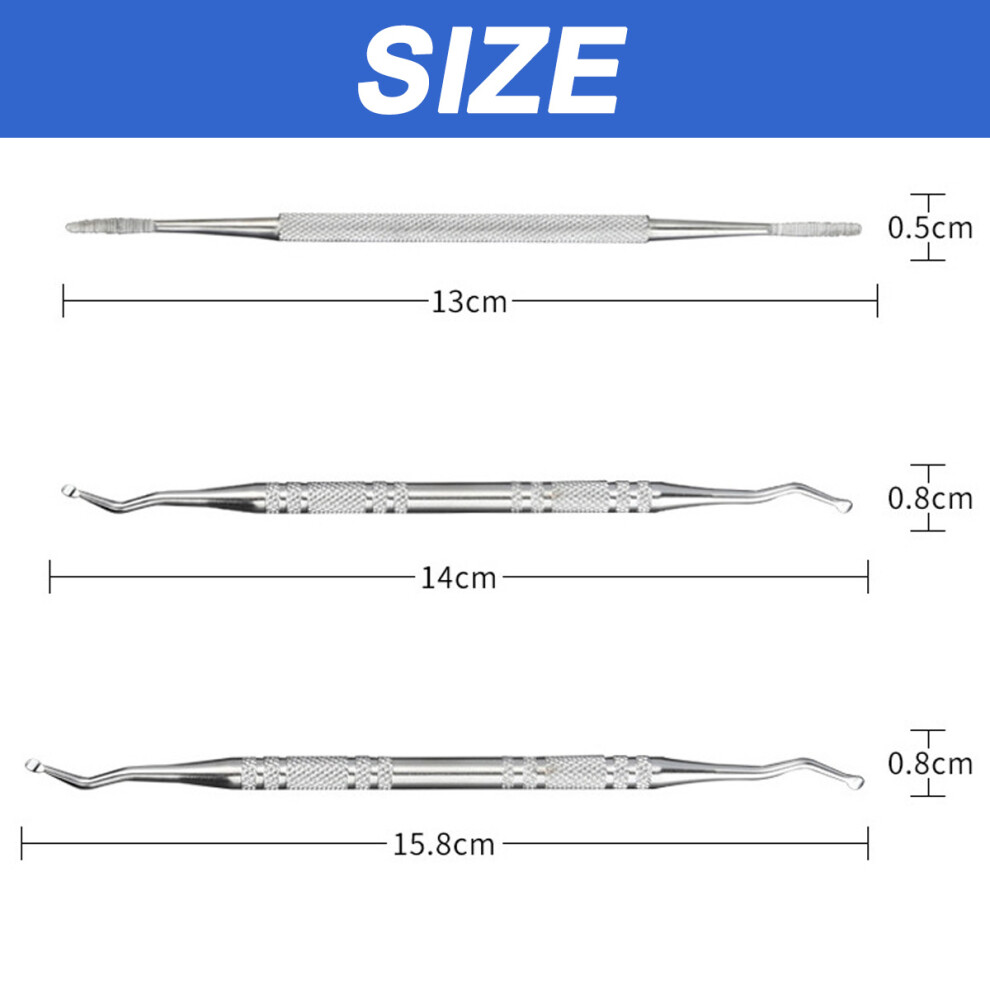 Safe Nail Cleaning Solution, Ingrown Toenail Tools Pain Relief Accessories, Surgical Stainless Steel Ingrown Toenail Corrector Pedicure Tools Kit for
