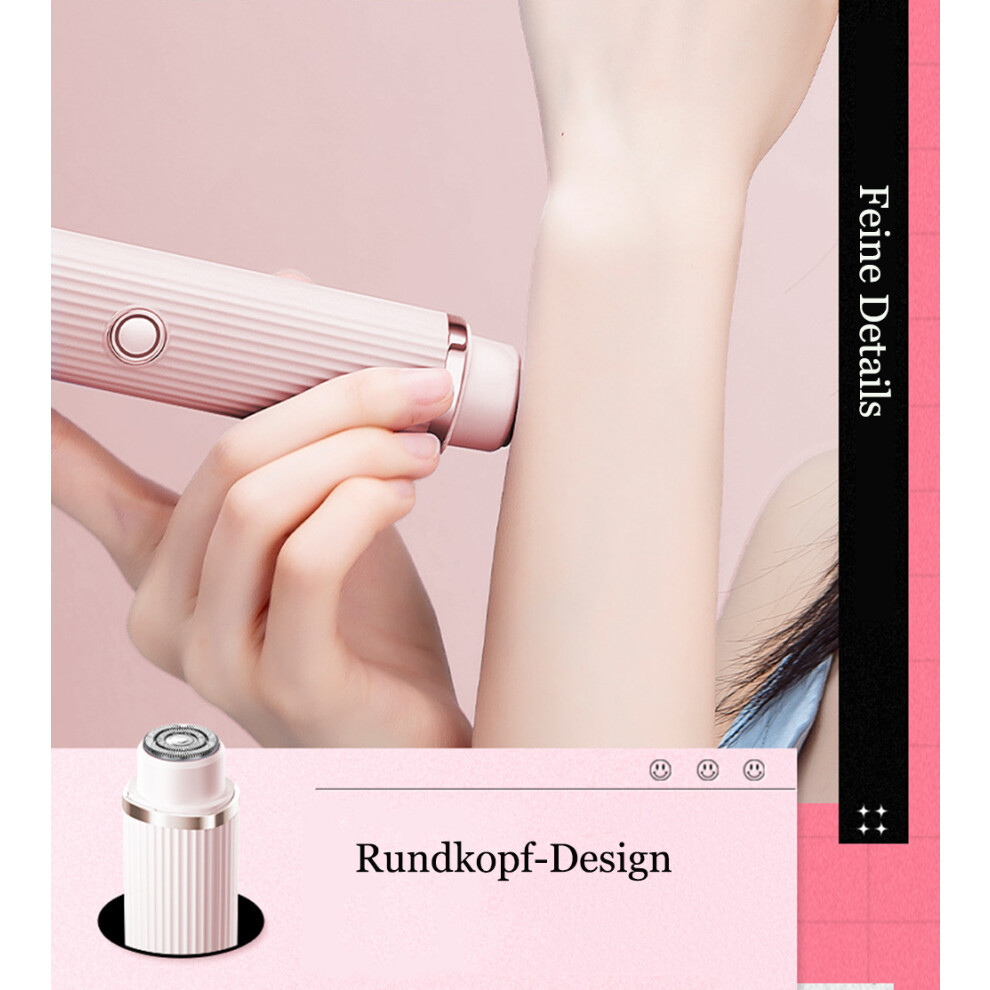 Dual-Head Waterproof Shaver for Women, Rechargeable Hair Trimmer, Safe for Hypoallergenic Skin, Portable Hair Removal Kit for Bikini Underarm Leg Arm