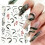 Ποιότητα κομμωτηρίου Mani Press On Nails, προσαρμόσιμο DIY Trim με ανάγλυφο σχέδιο φύλλων 1